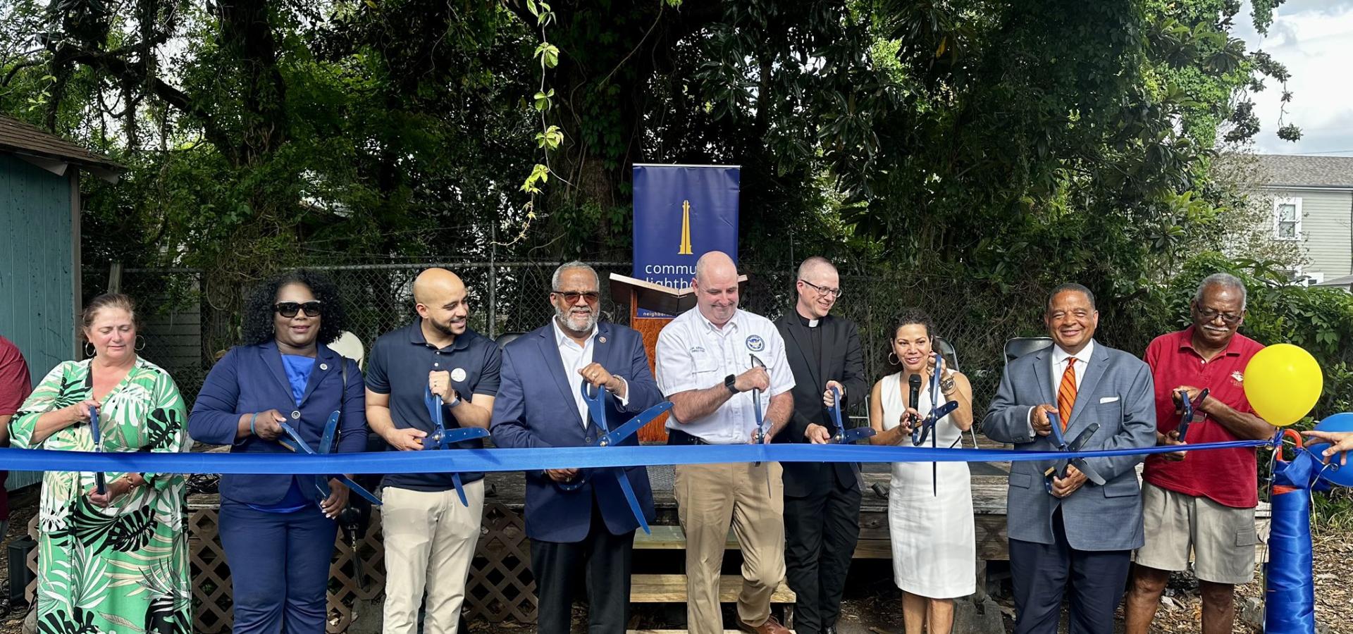 ribbon cutting for community lighthouse