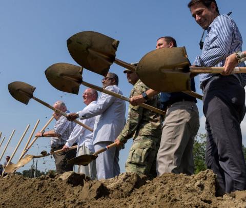 Ground breaking