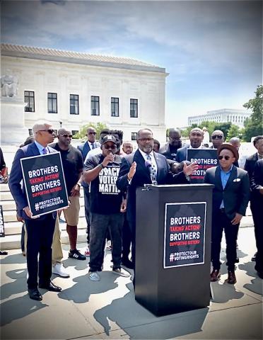 Congressman Carter speaking on voting rights