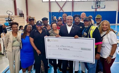 Congressman Troy Carter Presents Check for $4 Million to NORD